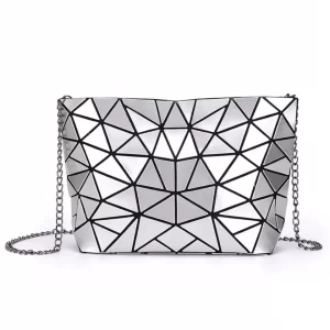 Cartera Night Geo Vegana Plata