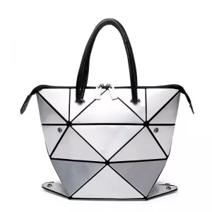 Cartera Geo Origami Plata