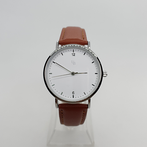 Reloj Vegano Silver & Brown